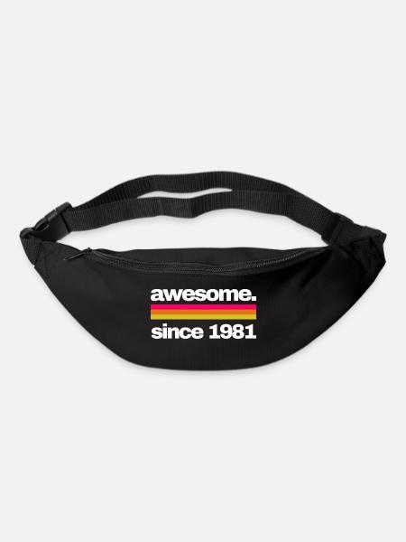 awesome since 1981 - Gürteltasche - Schwarz