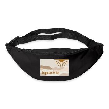 tropic like it's hot - Gürteltasche - Schwarz - Vorne