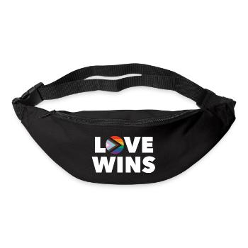 LGBTQ Love Wins - Bum bag - black - Front