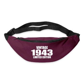 Vintage 1943 Birthday 1943 Retro 1943 - Bum bag - burgundy - Front
