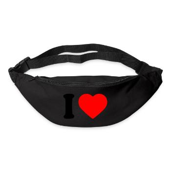 I love - Bum bag - black - Front