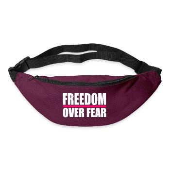 Freedom over fear - Gürteltasche - Burgunderrot - Vorne