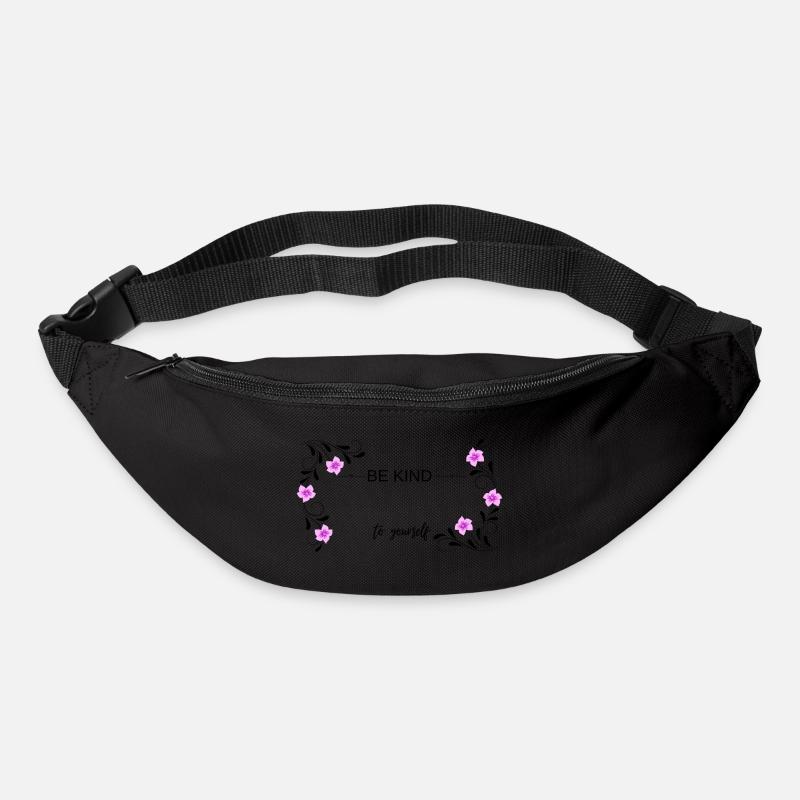 BE KIND to yourself, positive Mindset - Bum bag - black