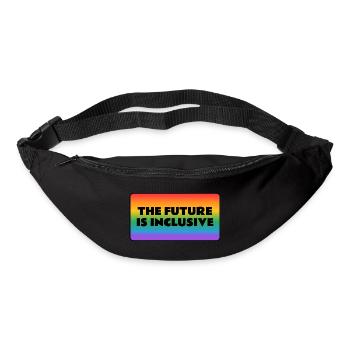 The Future Is Inclusive Gay Pride Rainbow - Bum bag - black - Front