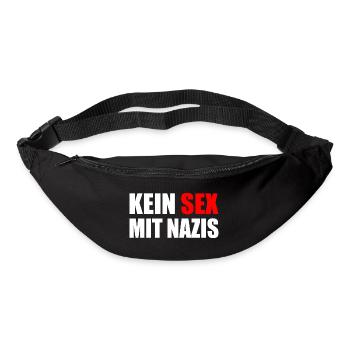 kein sex mit nazis - Gürteltasche - Schwarz - Vorne