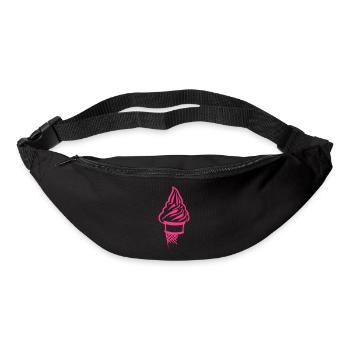 glace ice cream cornet 18 - Sac banane - noir - Devant