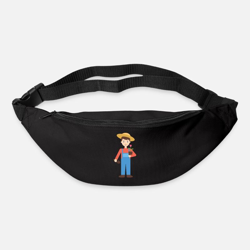 jardinier - Sac banane - noir