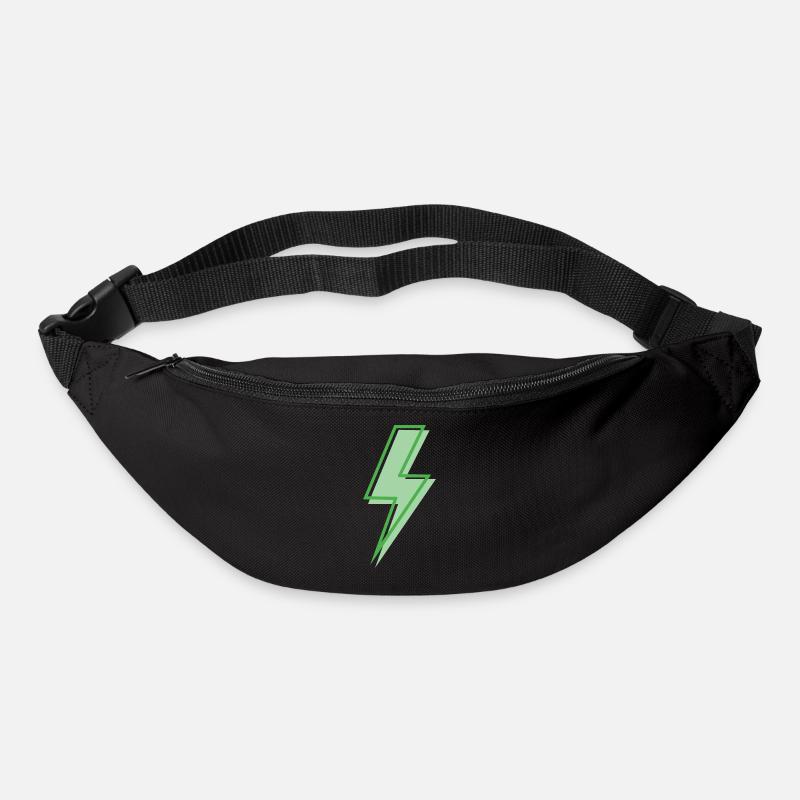 Green Lightning - Bum bag - black