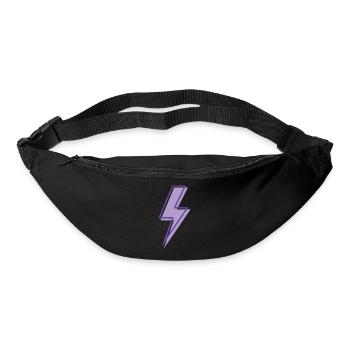 Purple lightning - Bum bag - black - Front
