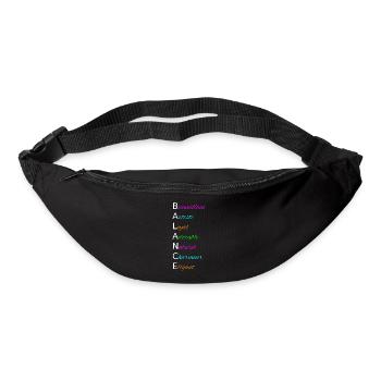 BALANCE Bienveillant Artiste Loyal Adorable - Sac banane - noir - Devant