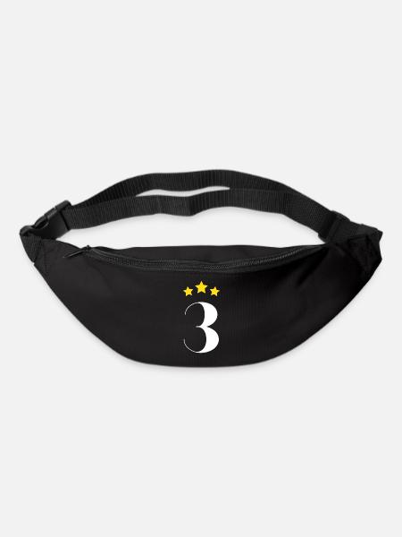 3. Jahrestag Stern - Gürteltasche - Schwarz