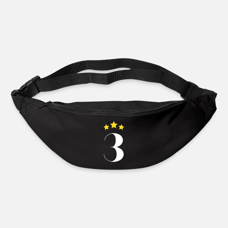 3. Jahrestag Stern - Gürteltasche - Schwarz