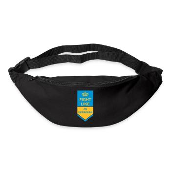 fight like ukrainians quote - Bum bag - black - Front