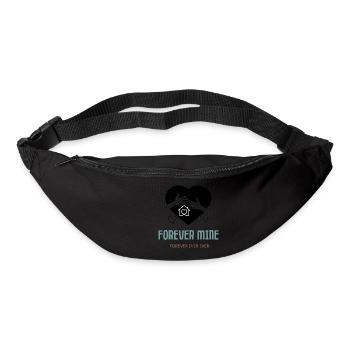 Für immer mein, Partner, Freund ,Kind, Geschenk - Gürteltasche - Schwarz - Vorne