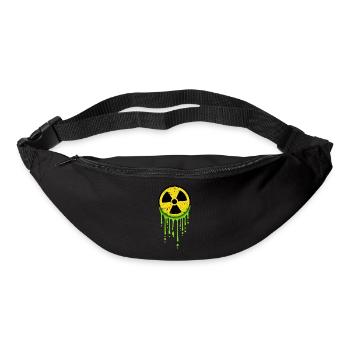 Avertissement de symbole radioactif nucléaire Green Glibber - Sac banane - noir - Devant