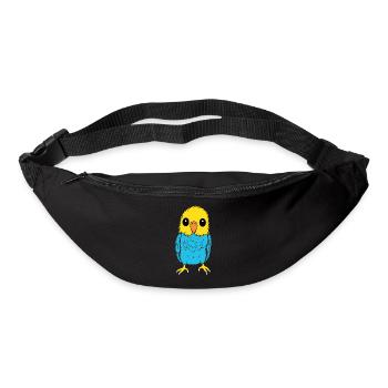 Niedlicher kleiner Wellensittich - Gürteltasche - Schwarz - Vorne