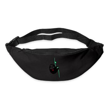 Paresseux amoureux - Sac banane - noir - Devant
