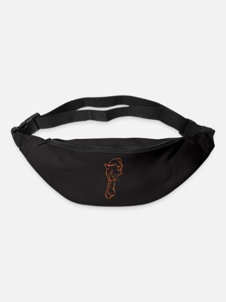 Sleeping cat - Gürteltasche - Schwarz