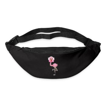 Flamingo Braut Brief Hochzeit - Gürteltasche - Schwarz - Vorne