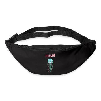 Cute Jellyfish Says Hello - Gift Idea - Bum bag - black - Front