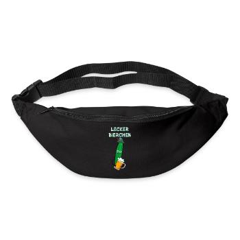 Gurke, Partygurke, Bier, Lecker Bierchen.Gurke - Gürteltasche - Schwarz - Vorne