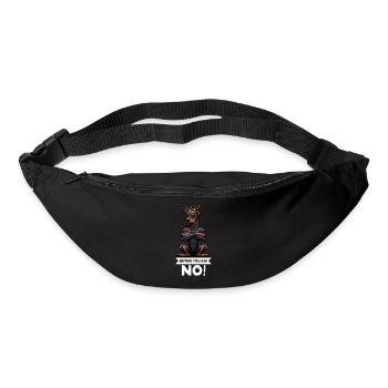 Avant de demander à Dobermann, Dobermannbesitzer - Sac banane - noir - Devant