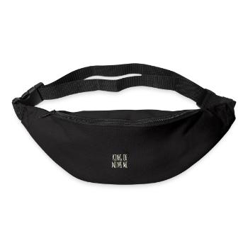 king of mimimi Funny whining humor - Bum bag - black - Front