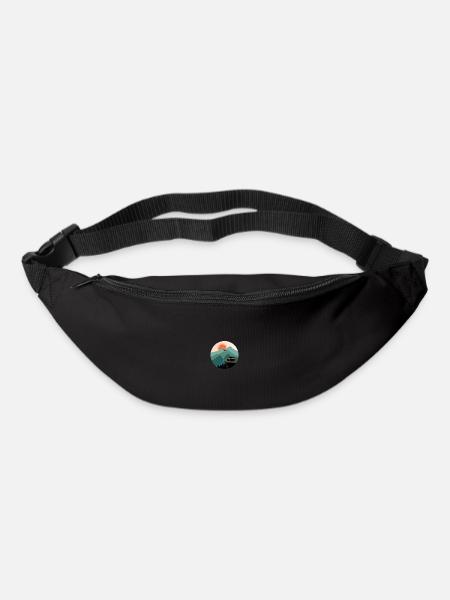 Aventure en camping-car dans les montagnes de montagne - Sac banane - noir