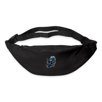 Human Skull & Flowers 39 - Bum bag - black - Front