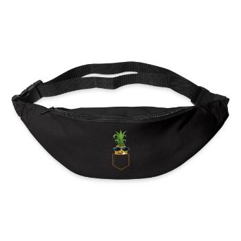 ANANAS FUCK YOU cool pineapple guy sunglasses - Bum bag - black - Front