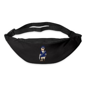 Piraten | Pirat | Holzbein Augenklappe Seeräuber - Gürteltasche - Schwarz - Vorne