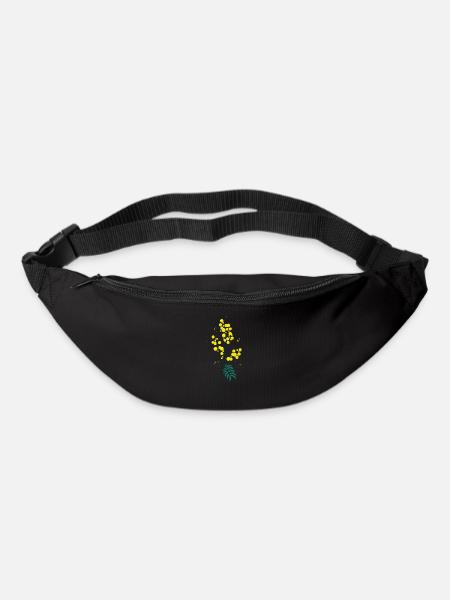 Petites Fleurs - Mimosa - Sac banane - noir