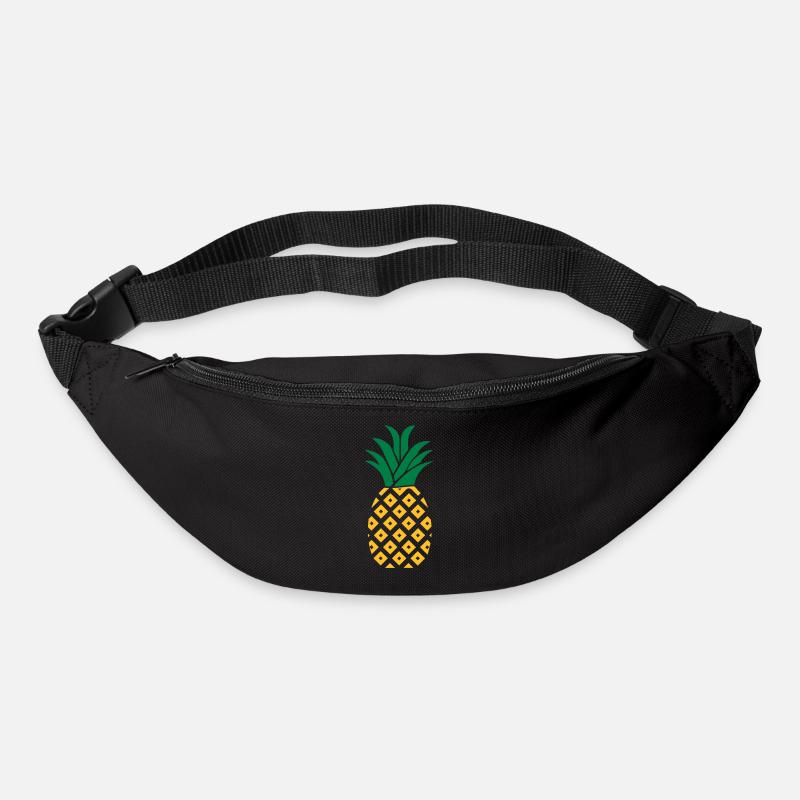 Ananas - Gürteltasche - Schwarz