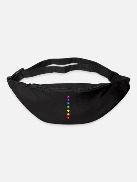 Chakras - glow - Bum bag - black