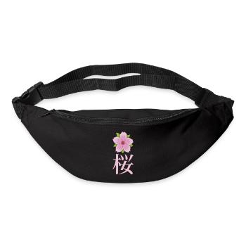 Kirschblüte manga - Gürteltasche - Schwarz - Vorne