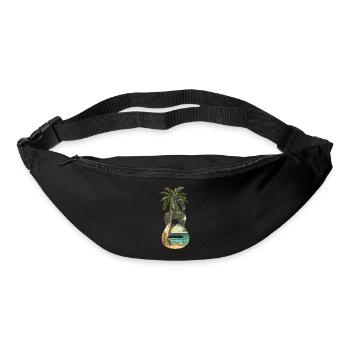 Gitarrengeschenk Gitarrist Musiker Palm trees - Gürteltasche - Schwarz - Vorne