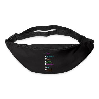 TAUREAU Tenace Audacieuse Unique Réaliste - Sac banane - noir - Devant