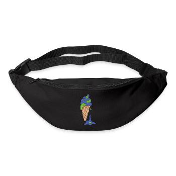 Eis Klimawandel - Gürteltasche - Schwarz - Vorne