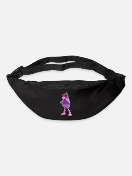 Aubergine - Gürteltasche - Schwarz