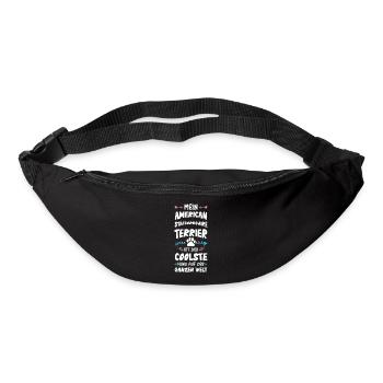 Dicton de chien Staffordshire Terrier - Sac banane - noir - Devant