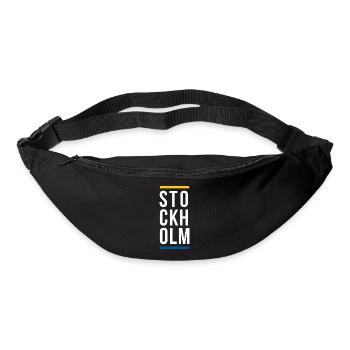 Stockholm City logo design - Bum bag - black - Front