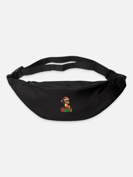 Pferd Weihnachten Geschenke - Gürteltasche - Schwarz