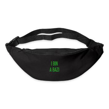 I bin a Bazi – Bayerischer Spruch mit Humor - Gürteltasche - Schwarz - Vorne