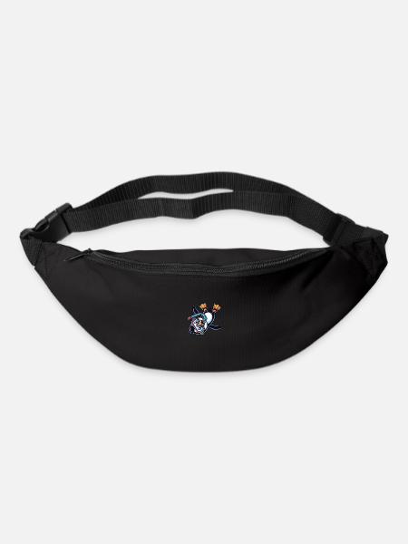 Mignon dessin animé pingouin plongeur plongée en apnée - Sac banane - noir