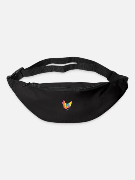 Hühner Henne - Gürteltasche - Schwarz