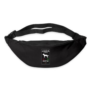 Bedlington Whippet Spruch Sprüche Lustig Witzig - Gürteltasche - Schwarz - Vorne