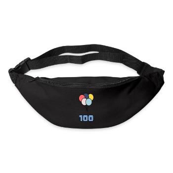 100. 100 JAHRE. 100-jähriges JUBILÄUM. GEBURTSTAG 100 - Gürteltasche - Schwarz - Vorne