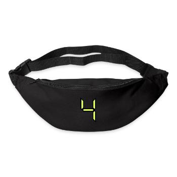 4 ANS,4e ANNIVERSAIRE,ANNIVERSAIRE 4 ANS - Sac banane - noir - Devant