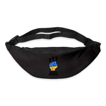 Slava ukraini - Sac banane - noir - Devant