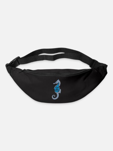 wee sea horse - Gürteltasche - Schwarz